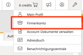 Menü ProduktIP